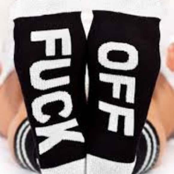 Other - BNWT Funny "F" Off Socks